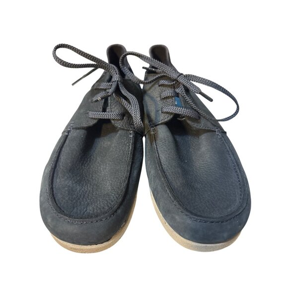 Clarks Wallabee Blue Leather Suede Lace-Up Shoes Mens Size 8.5 Casual Comfortabl - Picture 2 of 7